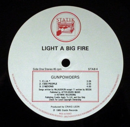 Light A Big Fire : Gunpowders (12", MiniAlbum)