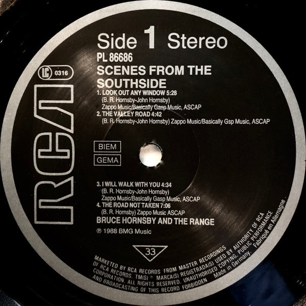 Bruce Hornsby & The Range* : Scenes From The Southside (LP, Album)