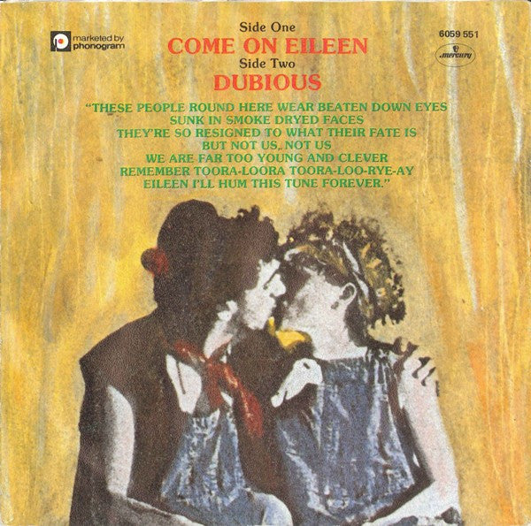Dexys Midnight Runners & The Emerald Express : Come On Eileen (7", Single)