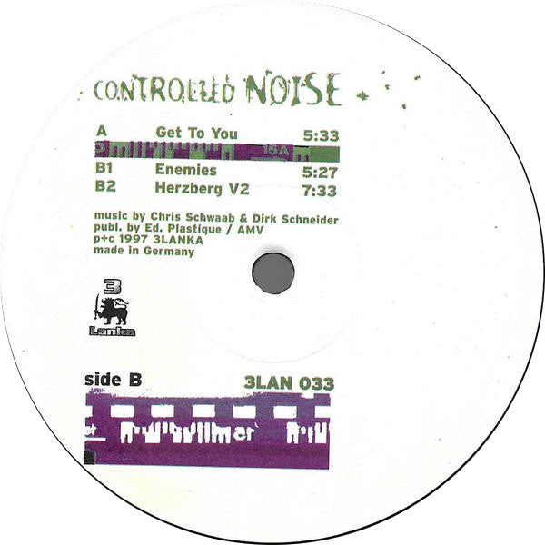 Controlled Noise : Get To You (12")