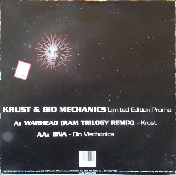 Krust / Bio Mechanics : Warhead (Ram Trilogy Remix) / DNA (12", Ltd, Promo)