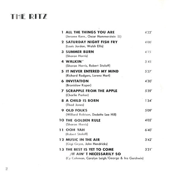 The Ritz (2) : The Ritz (CD, Album)