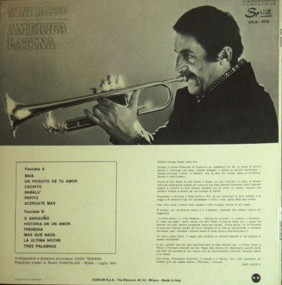 Nini Rosso : America Latina (LP, Album, Gat)