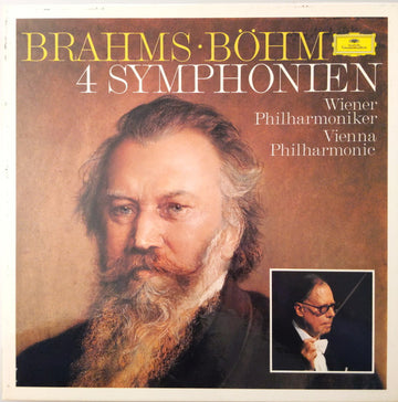 Brahms*, Böhm*, Wiener Philharmoniker : 4 Symphonien (4xLP + Box)