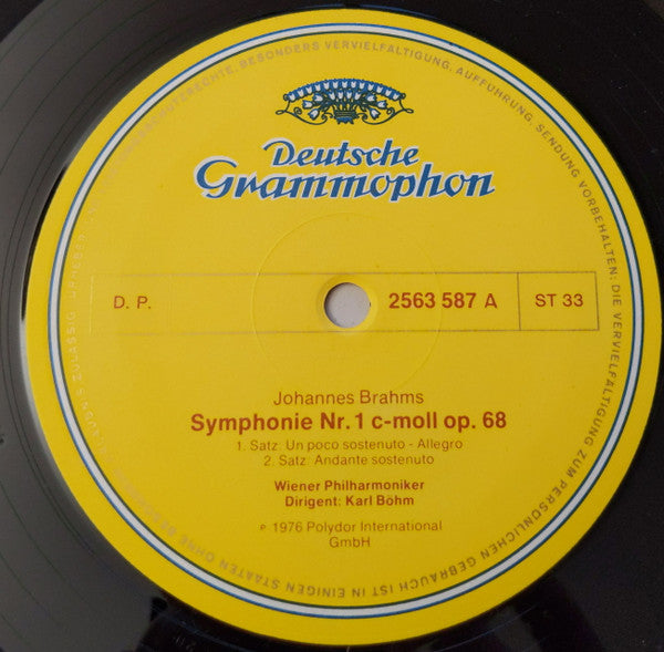 Brahms*, Böhm*, Wiener Philharmoniker : 4 Symphonien (4xLP + Box)