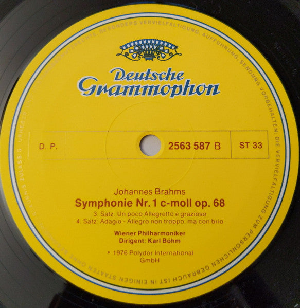 Brahms*, Böhm*, Wiener Philharmoniker : 4 Symphonien (4xLP + Box)