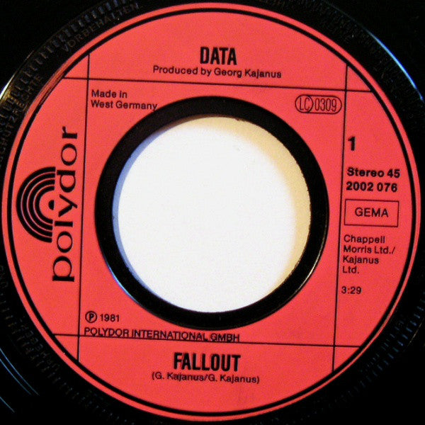 Data (2) : Fallout (7", Single)