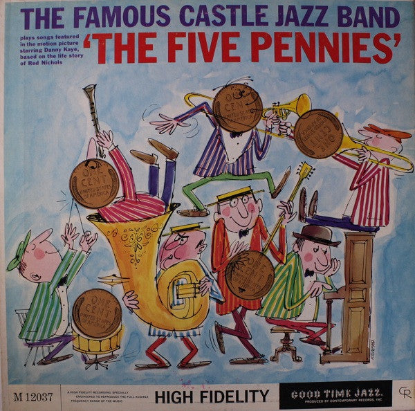 The Famous Castle Jazz Band : Plays The Five Pennies (LP, Album, Mono)