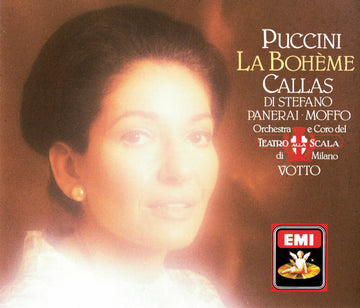 Giacomo Puccini : Orchestra Del Teatro Alla Scala E Coro Del Teatro Alla Scala Conductor: Antonino Votto Vocals: Maria Callas, Giuseppe di Stefano, Rolando Panerai, Anna Moffo : La Bohème (2xCD, Album, Mono, RE, RM + Box, + B)