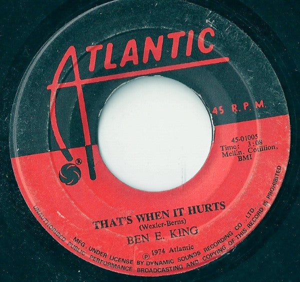 Ben E. King : That's When It Hurts / Young Boy Blues (7", Single)