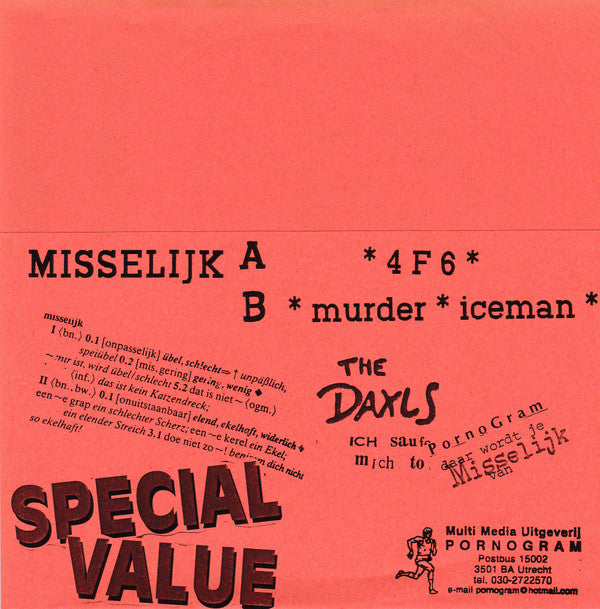 Misselijk : Electric Babyland (7", Single, Ltd, Ora)