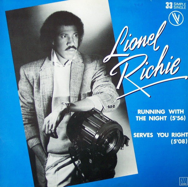 Lionel Richie : Running With The Night / Serves You Right (12")