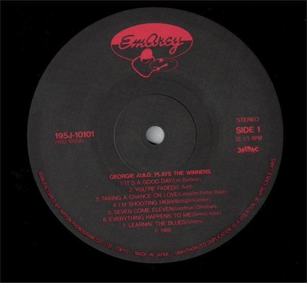 The Georgie Auld Quintet : Plays The Winners (LP, Album, RE)