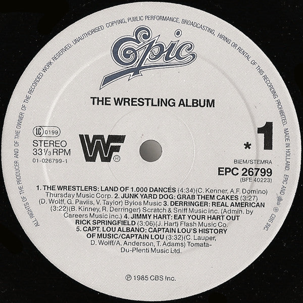 Various : The Wrestling Album (LP)