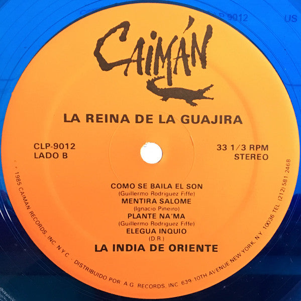 La India De Oriente : La Reina De La Guajira (LP, blu)