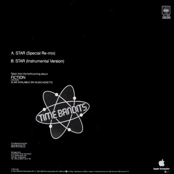 Time Bandits : Star (Special Re-Mix) (12", Maxi)