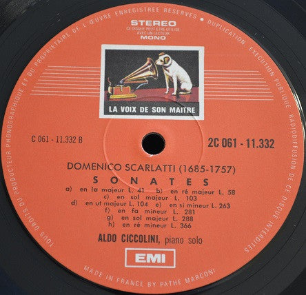 Domenico Scarlatti, Aldo Ciccolini : Sonates pour Piano (LP, Album, RE)