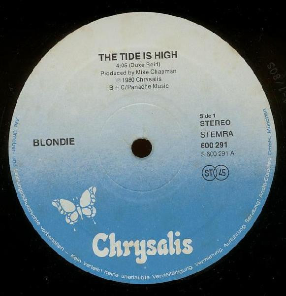 Blondie : The Tide Is High (12", Single)