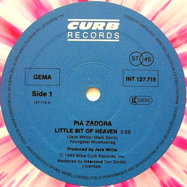 Pia Zadora : Little Bit Of Heaven (12", Single, Pin)