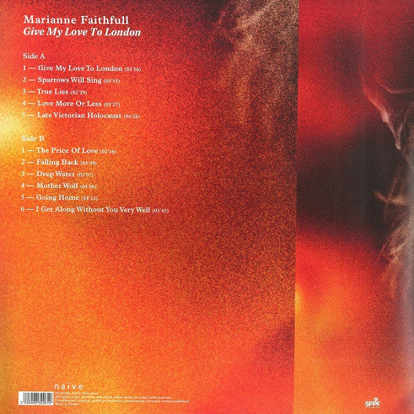 Marianne Faithfull : Give My Love To London (LP, Album + CD, Album)