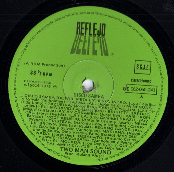 Two Man Sound : Disco Samba (Versión Integra) (LP, Album)