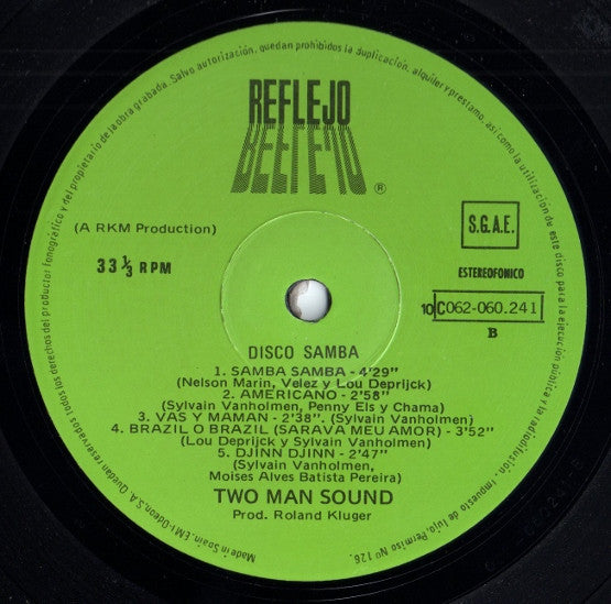 Two Man Sound : Disco Samba (Versión Integra) (LP, Album)