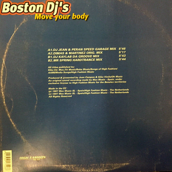Boston DJ's : Move Your Body (12")