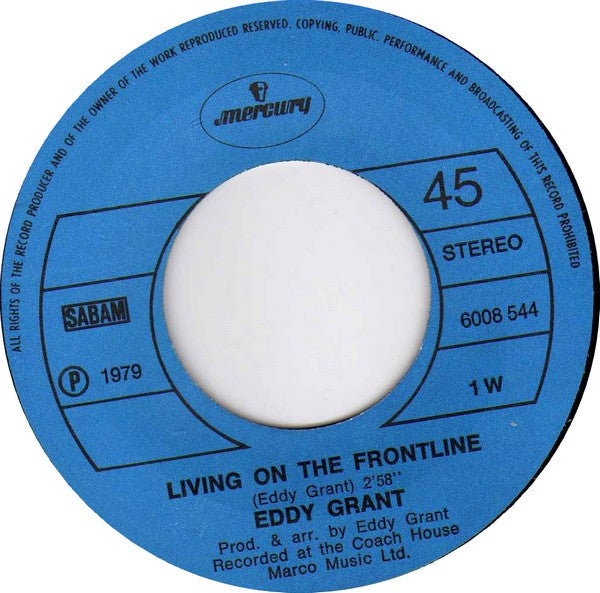 Eddy Grant : Living On The Frontline (7")