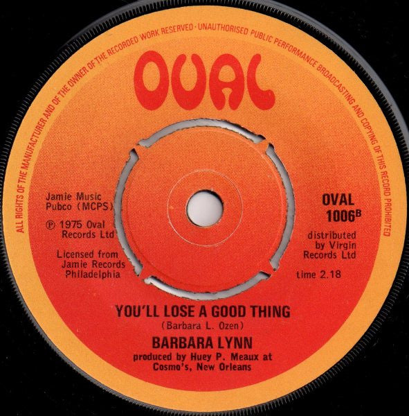 Barbara Lynn : Letter To Mommy And Daddy / You'll Lose A Good Thing (7", 4 P)