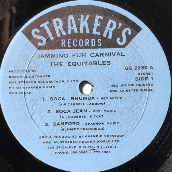 The Equitables : Jamming Fuh Carnival  (LP)