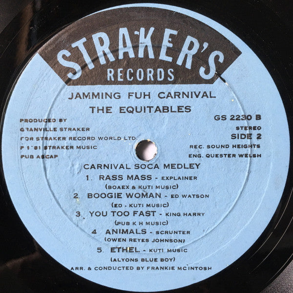 The Equitables : Jamming Fuh Carnival  (LP)