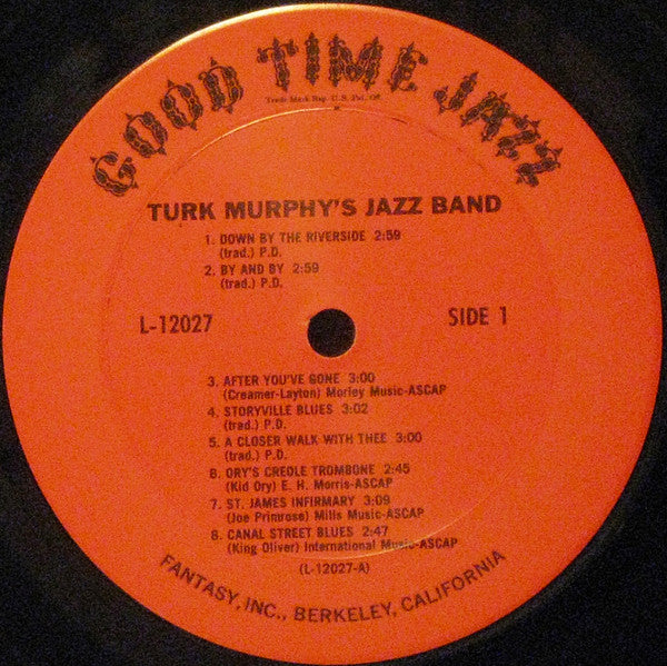 Turk Murphy's Jazz Band : Turk Murphy's San Francisco Jazz Vol.2 (LP, Mono, RE)