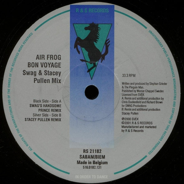 Air Frog : Bon Voyage (Swag & Stacey Pullen Mix) (12")