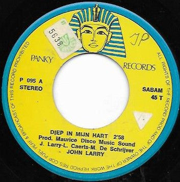 John Larry : Diep In Mijn Hart (7", Single)