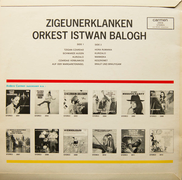 Orkest Istwan Balogh : Zigeunerklanken (LP, Album)