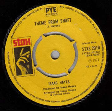 Isaac Hayes : Theme From Shaft  (7", Single, RE, Kno)