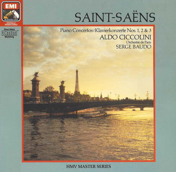 Camille Saint-Saëns, Aldo Ciccolini, Orchestre De Paris, Serge Baudo : Piano Concertos Nos. 1, 2 & 3 (LP, Comp, RM, Dir)