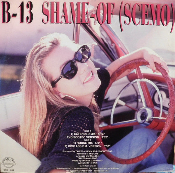 B-13 : Shame-Of (Scemo) (12")
