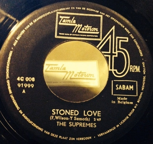 The Supremes : Stoned Love  (7", Single)