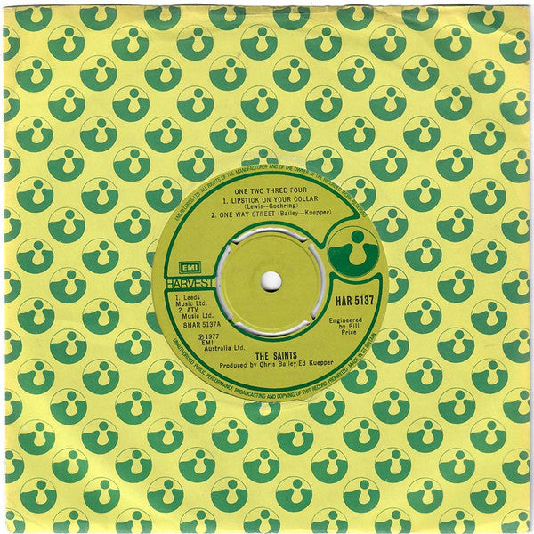The Saints (2) : One Two Three Four (7", EP, Com)