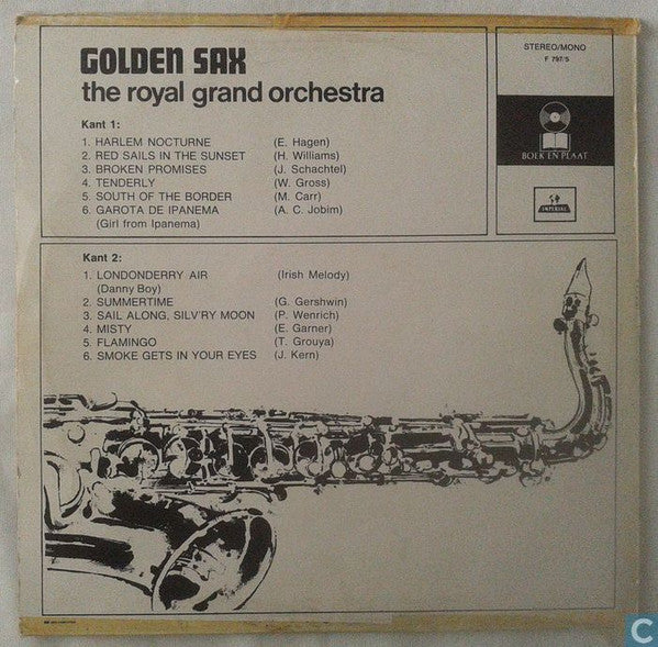The Royal Grand Orchestra : Golden Sax (LP, Album, Club)
