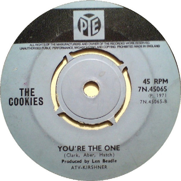 The Cookies (2) : To See Such Fun / You're The One (7", Single)