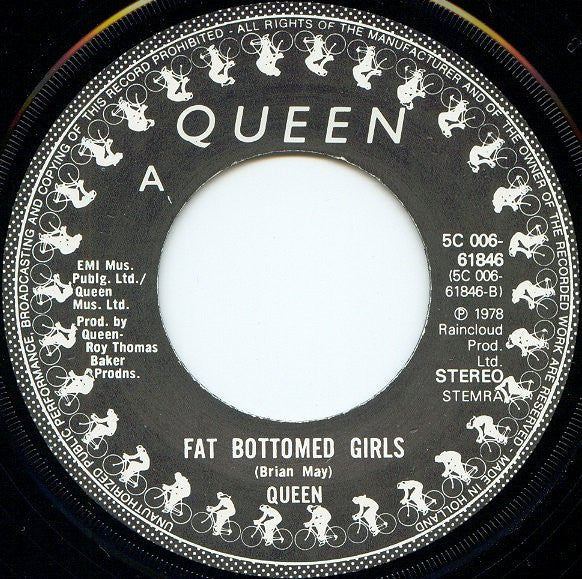 Queen : Bicycle Race / Fat Bottomed Girls (7", Single)