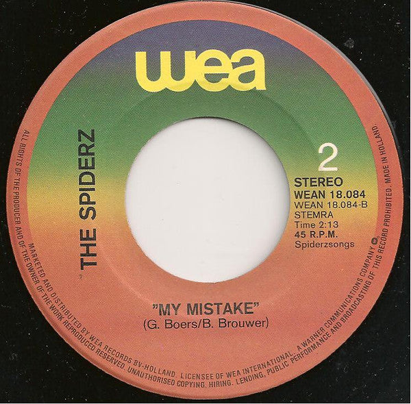 The Spiderz : I Wanna Be Used For Love (7", Single)