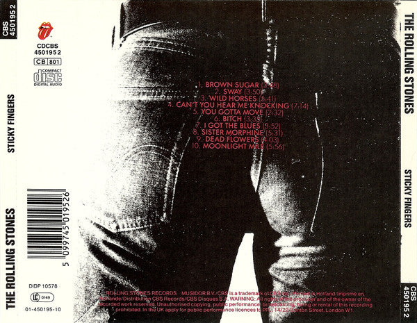 The Rolling Stones : Sticky Fingers (CD, Album, RE)