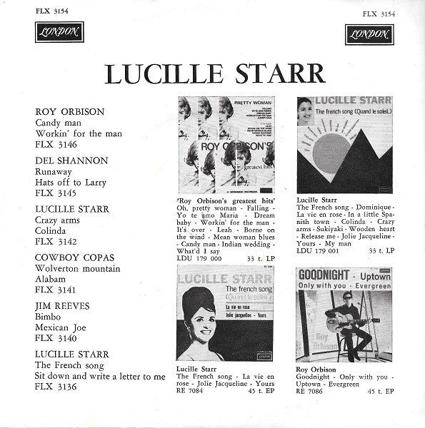 Lucille Starr : Jolie Jacqueline / Dominique (7", Single, Blu)