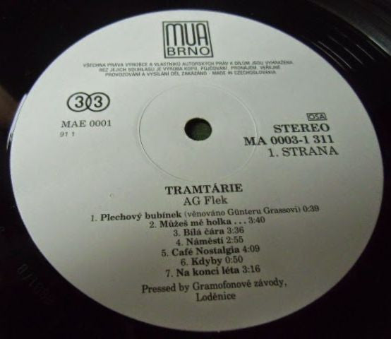 AG Flek : Tramtárie (LP, Album)