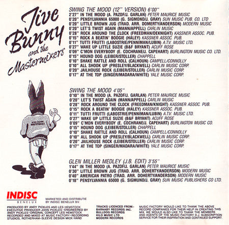 Jive Bunny And The Mastermixers : Swing The Mood (CD, Maxi)