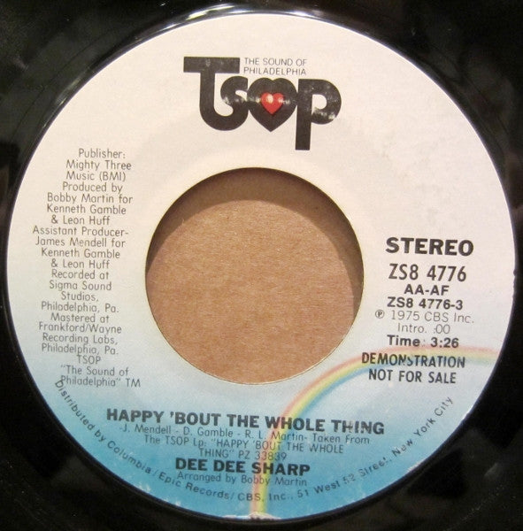 Dee Dee Sharp : Happy 'Bout The Whole Thing (7", Mono, Promo)