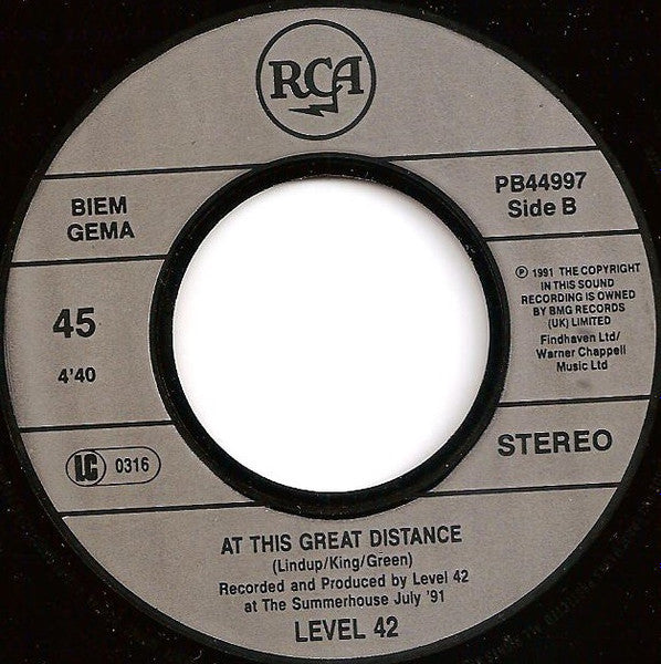 Level 42 : Overtime (7")